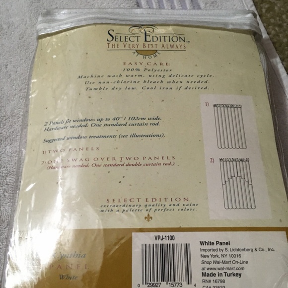 2 Sets of polyester window panels, one new se, one slightly used; 4 pcs total - Picture 12 of 16